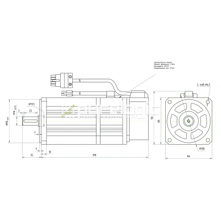 Серводвигатель 90STB-M02430 фото