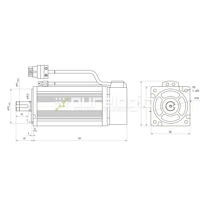 Серводвигатель 80ST-M04025 29 902 Серводвигатель 80ST-M04025 фото
