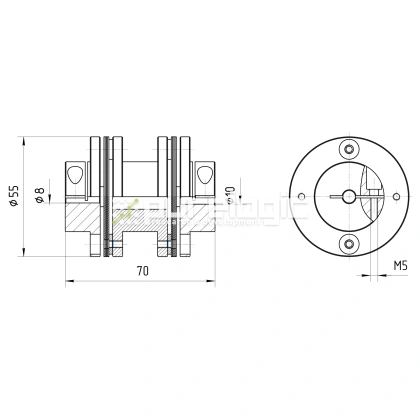 Муфта соединительная BD1-5570-8-10 2 930 Муфта соединительная BD1-5570-8-10 фото