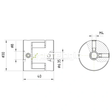 Муфта соединительная BFS-30-6.35-8 фото