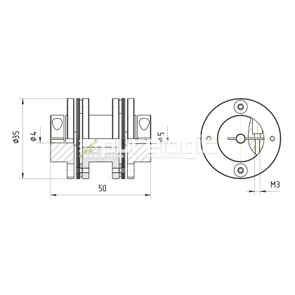 Муфта соединительная BD1-3550-4-5 фото