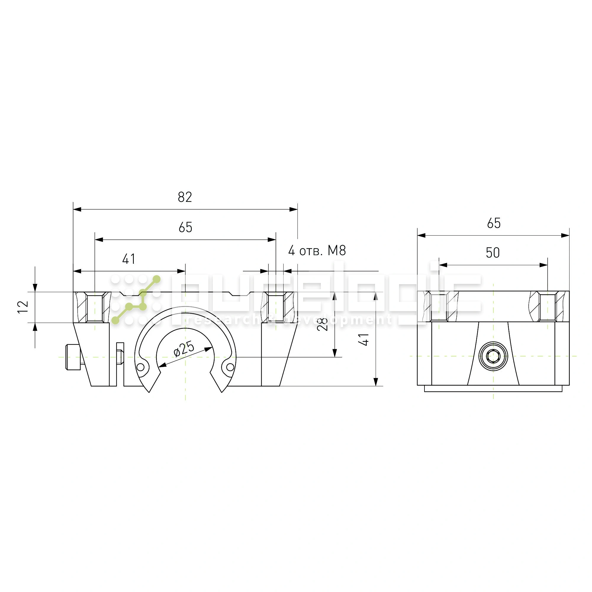 Модуль опорный TBR25 1 281 Модуль опорный TBR25 фото