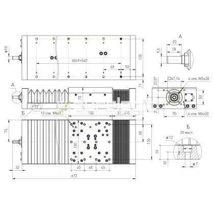 Модуль линейного перемещения PLLM-61L-05330 62 902 Модуль линейного перемещения PLLM-61L-05330 фото