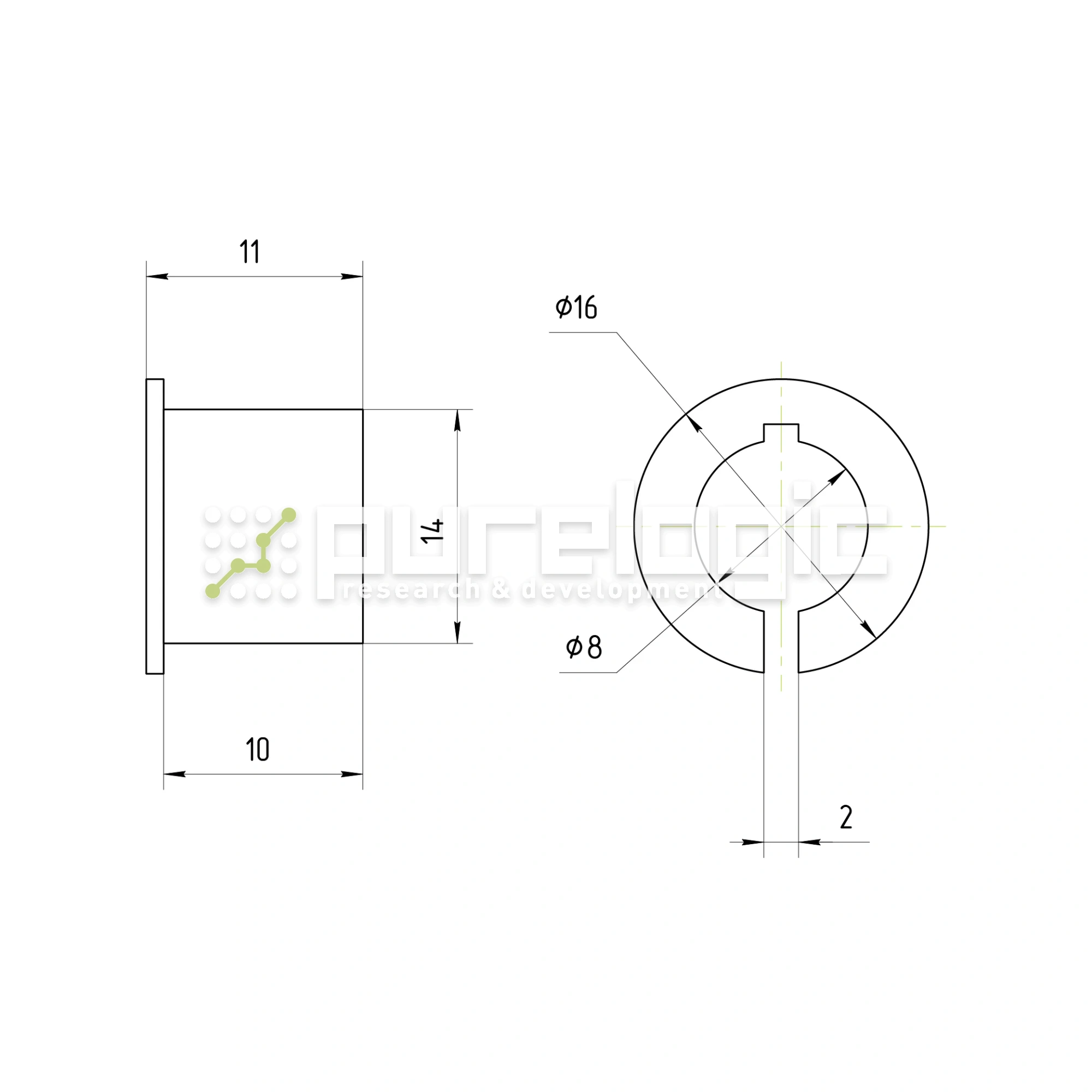 Втулка переходная PG14x8 661 Втулка переходная PG14x8 фото