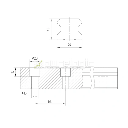 Рельсовая направляющая Hiwin RGR55RH фото