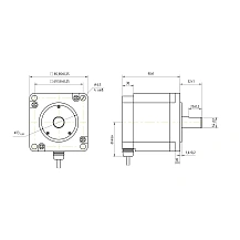 Двигатель шаговый IP65 86CM45-FS
