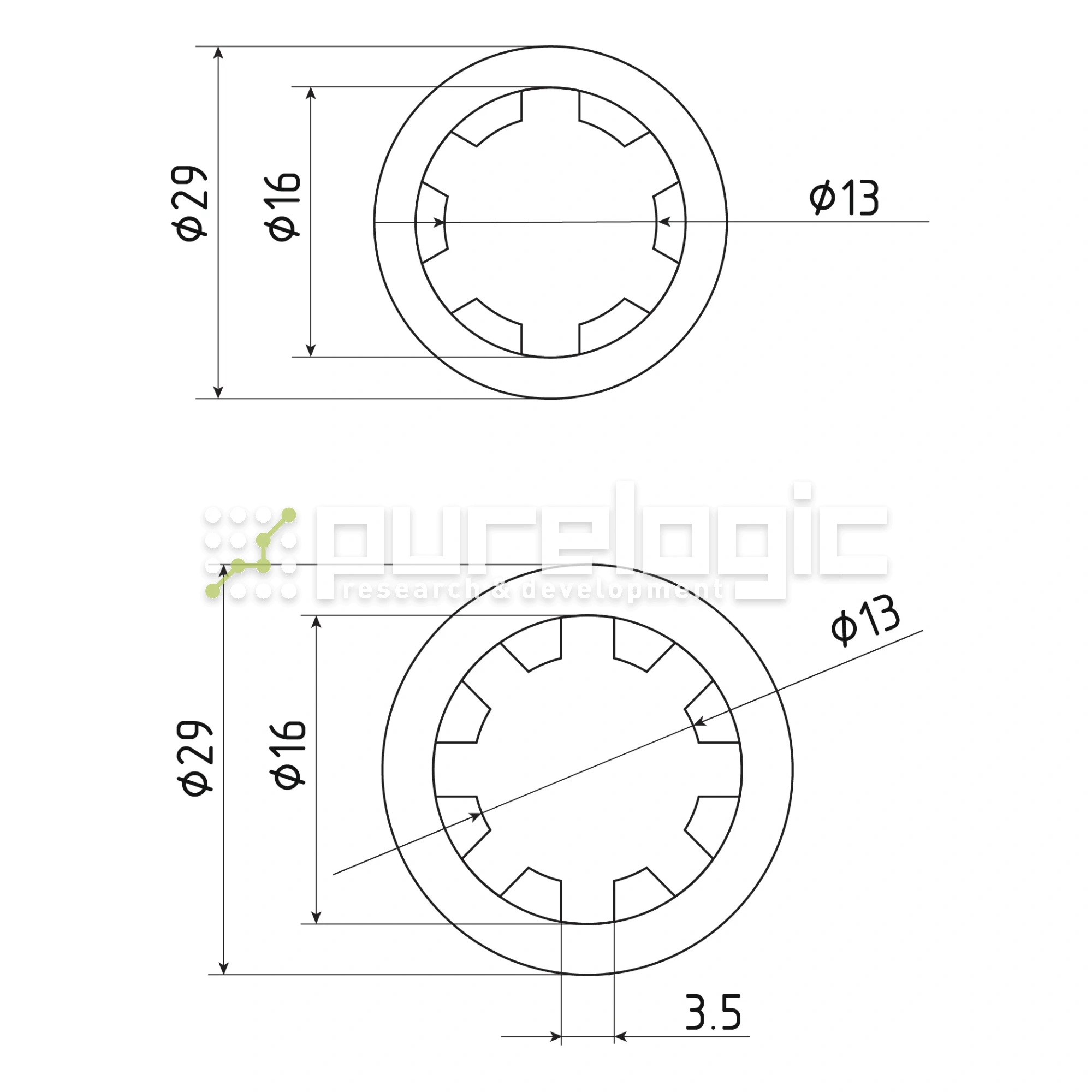 Шлицевая втулка SN-13x16 2 065 Шлицевая втулка SN-13x16 фото