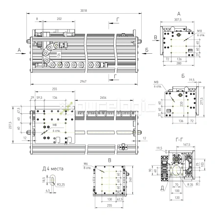Модуль линейного перемещения PLLM-92L-2.6-1 фото