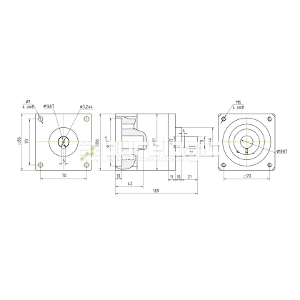 Редуктор планетарный 86PX6K-19S 10 818 Редуктор планетарный 86PX6K-19S фото