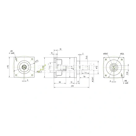 Редуктор планетарный 110PX16K-19K фото