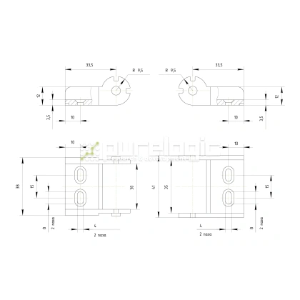 Держатель кабель-канала TPH15x30 127 Держатель кабель-канала TPH15x30 фото