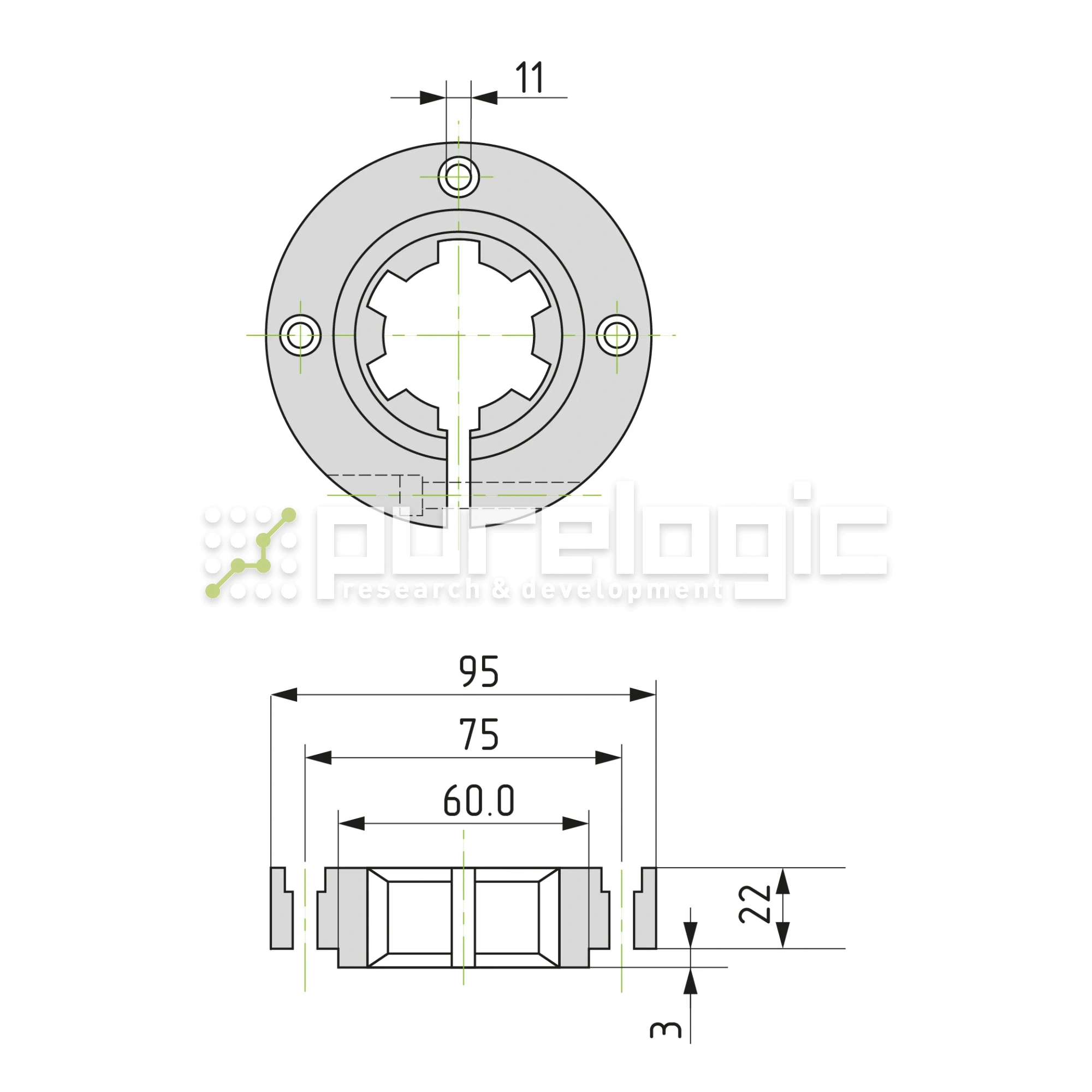 Опора шлицевого вала SH-42x48 10 037 Опора шлицевого вала SH-42x48 фото