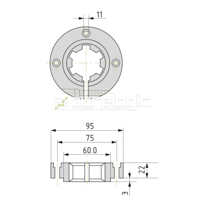 Опора шлицевого вала SH-42x48 10 037 Опора шлицевого вала SH-42x48 фото