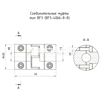 Муфта соединительная BF3-4066-8-8 3 034 Муфта соединительная BF3-4066-8-8 фото
