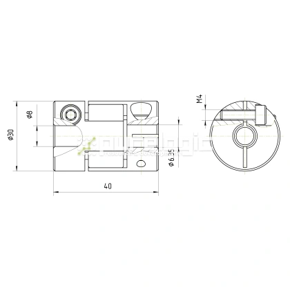 Муфта соединительная BF-30-6.35-8 1 312 Муфта соединительная BF-30-6.35-8 фото