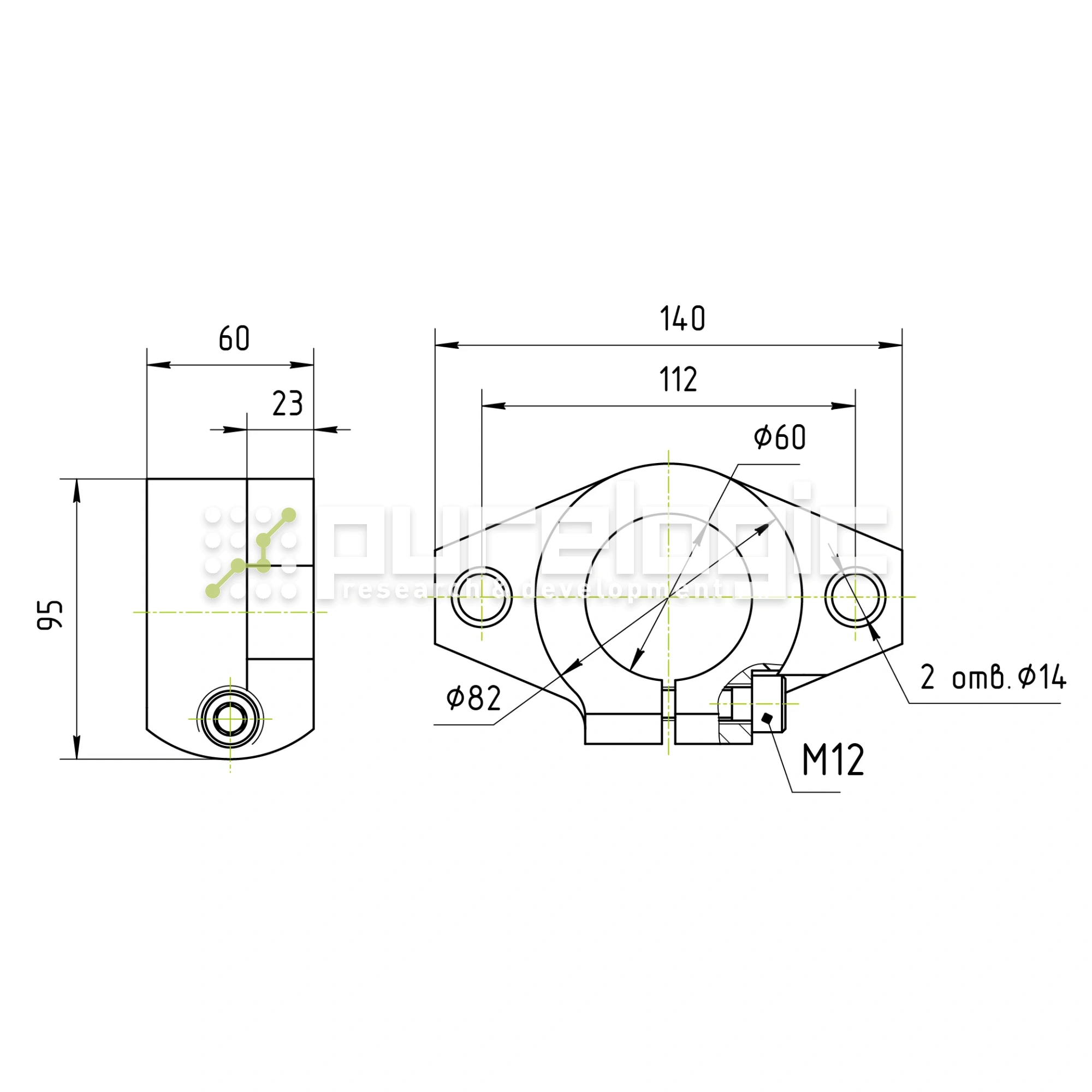 Держатель вала SHF60 2 944 Держатель вала SHF60 фото