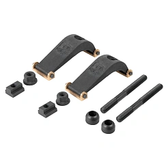 Комплект прижимов шарнирных с латунной пластиной под  Т-слот 14mm