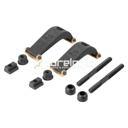 Комплект прижимов шарнирных с латунной пластиной под  Т-слот 14mm фото