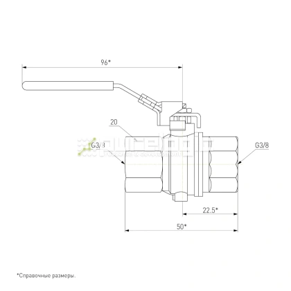 Кран шаровый S93C00 714 Кран шаровый S93C00 фото