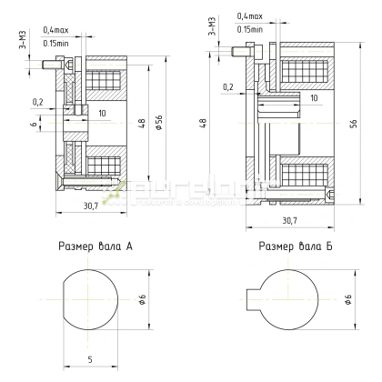 Тормоз электрический WSDZ1-0.5-24 фото
