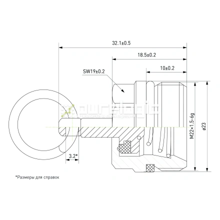 Клапан слива конденсата VDC2-M22x1.5-RF01 фото