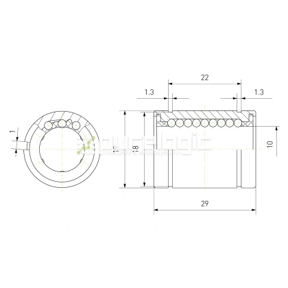 Втулка шариковая LM10-AJ 198 Втулка шариковая LM10-AJ фото
