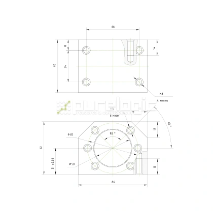 Держатель гайки ШВП DSG3205/3210 1 354 Держатель гайки ШВП DSG3205/3210 фото