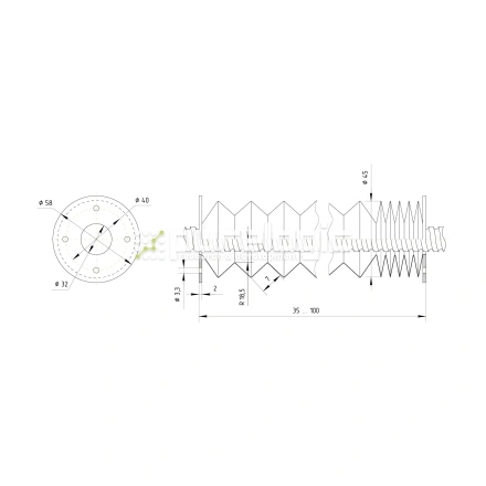 Гофрозащита DCV-B16-100 фото