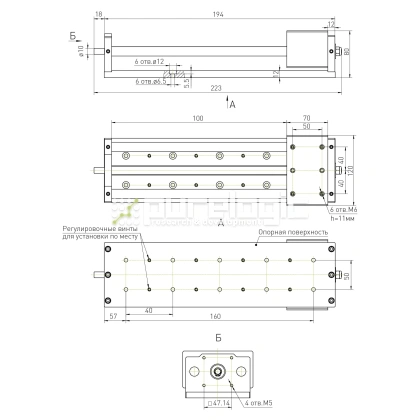 Модуль линейного перемещения PLLM-14-100 33 787 Модуль линейного перемещения PLLM-14-100 фото