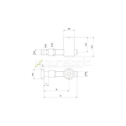 Пазовый соединитель 45MSN фото