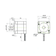 Двигатель шаговый трехфазный 863S68H