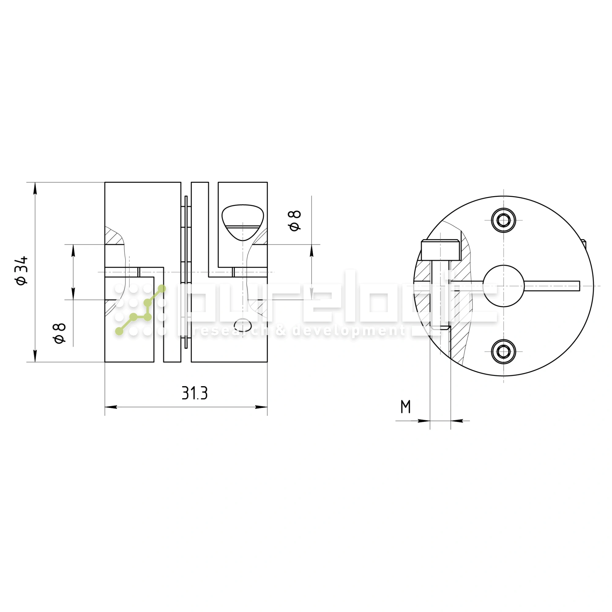 Муфта соединительная BDY-3431.3-8-8 1 751 Муфта соединительная BDY-3431.3-8-8 фото