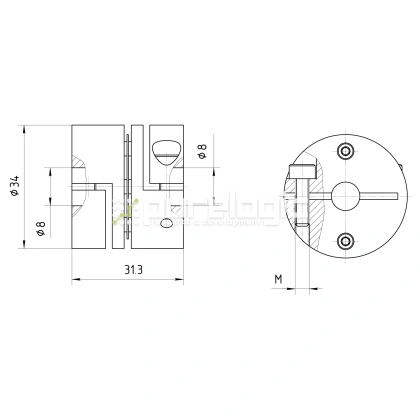 Муфта соединительная BDY-3431.3-8-8 1 751 Муфта соединительная BDY-3431.3-8-8 фото