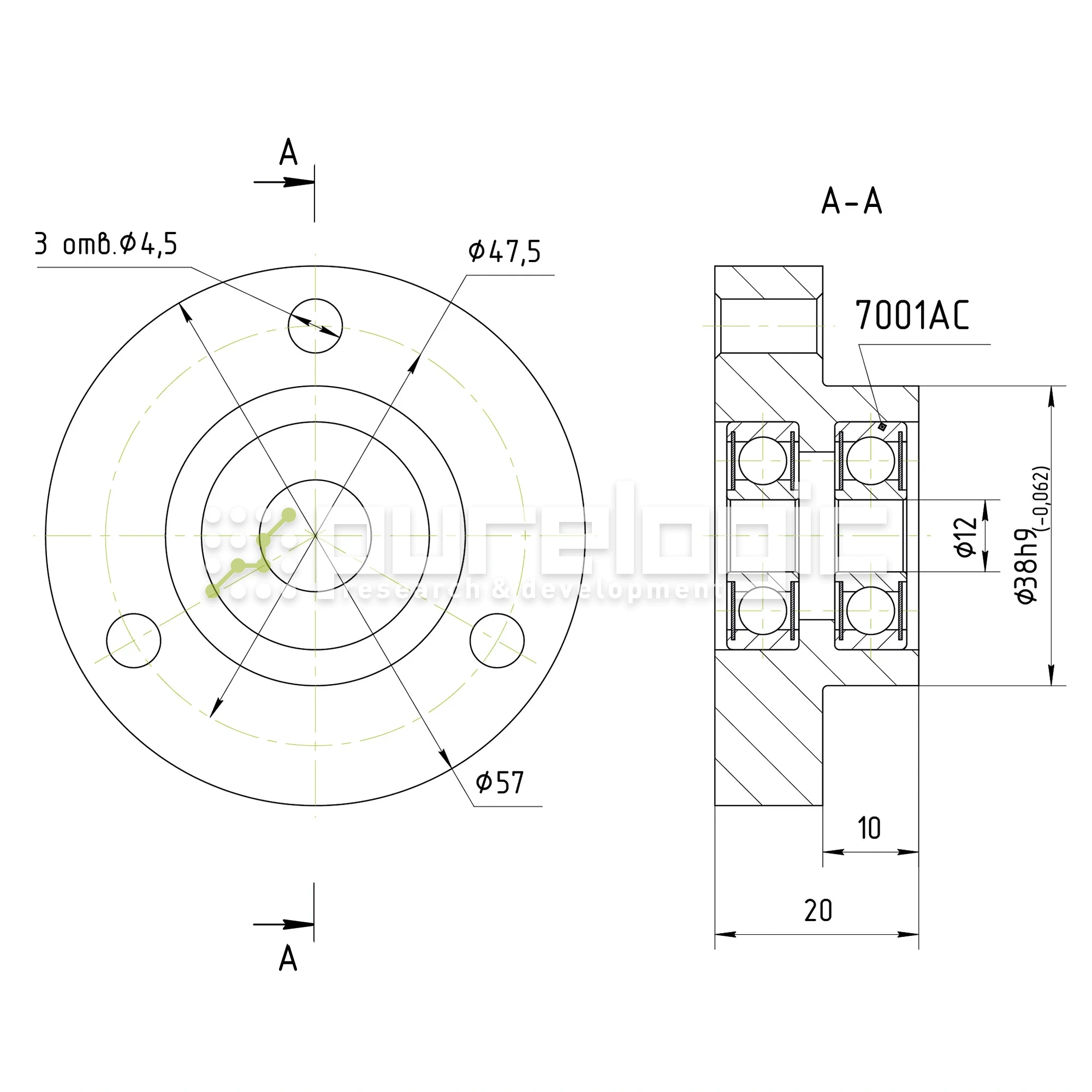 Опора винта PL-FK-12 4 083 Опора винта PL-FK-12 фото