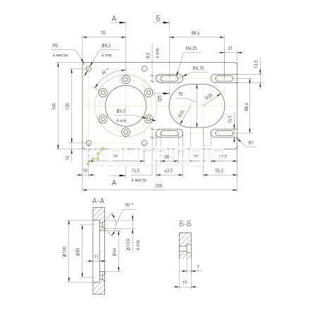 Кронштейн двигателя RY-MB110-1 фото