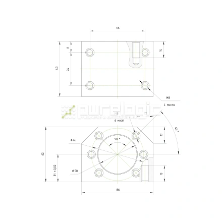 Держатель гайки ШВП DSG3205/3210 фото