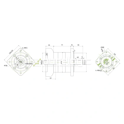 Редуктор планетарный 110PLF10K-19S-D25 32 071 Редуктор планетарный 110PLF10K-19S-D25 фото