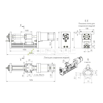 Модуль линейного перемещения PLLM-71-1400 55 534 Модуль линейного перемещения PLLM-71-1400 фото