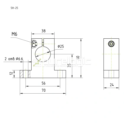 Держатель вала SH25 фото