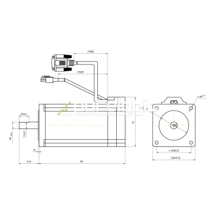 Двигатель шаговый с энкодером CS-M22430 10 726 Двигатель шаговый с энкодером CS-M22430 фото