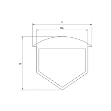 Заглушка пазовая RC10