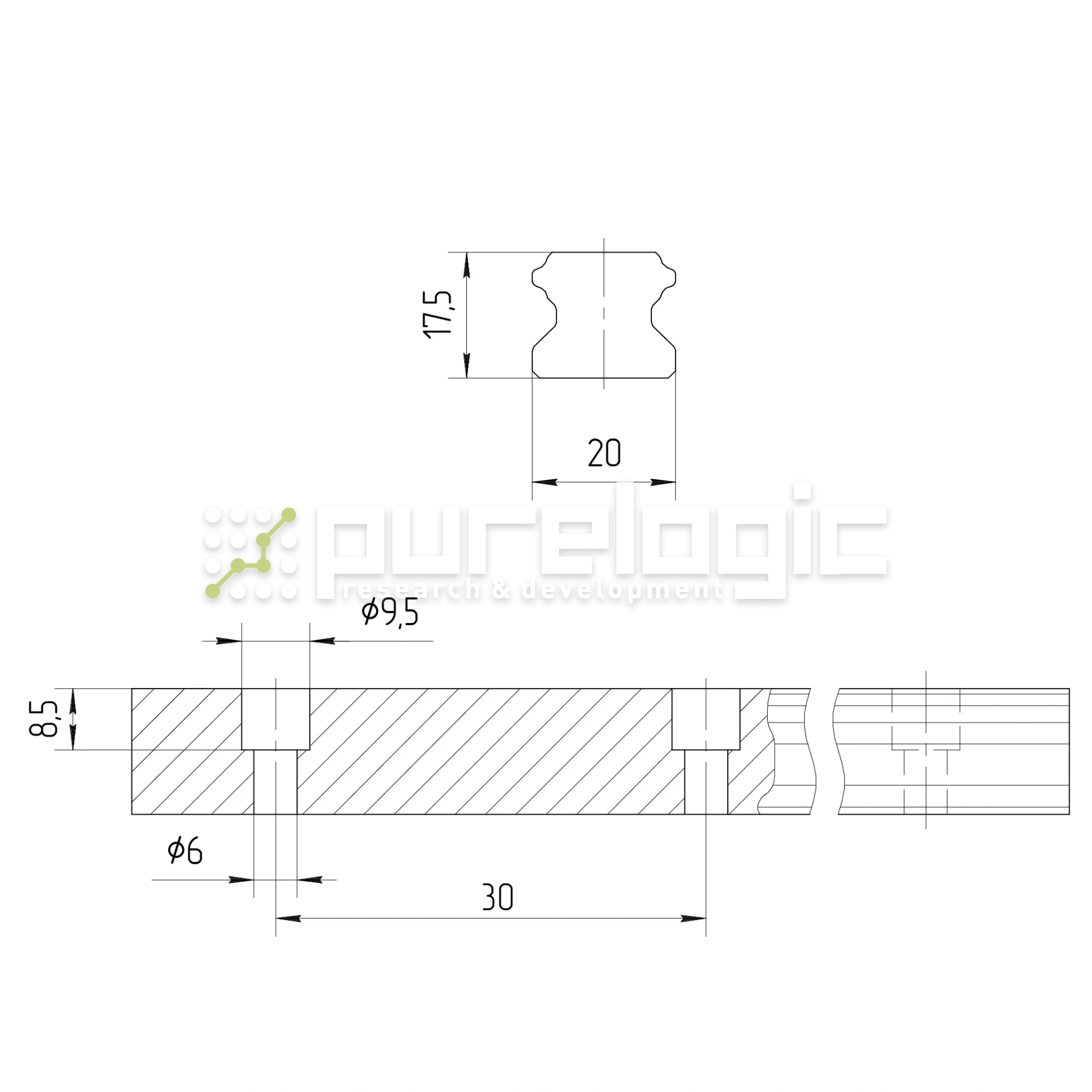 Рельсовая направляющая Hiwin RGR20RH 13 889 Рельсовая направляющая Hiwin RGR20RH фото