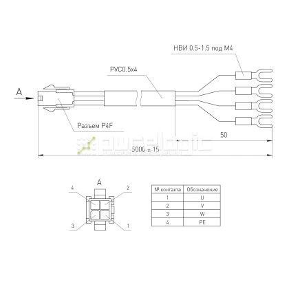 Кабель A1P-5m фото