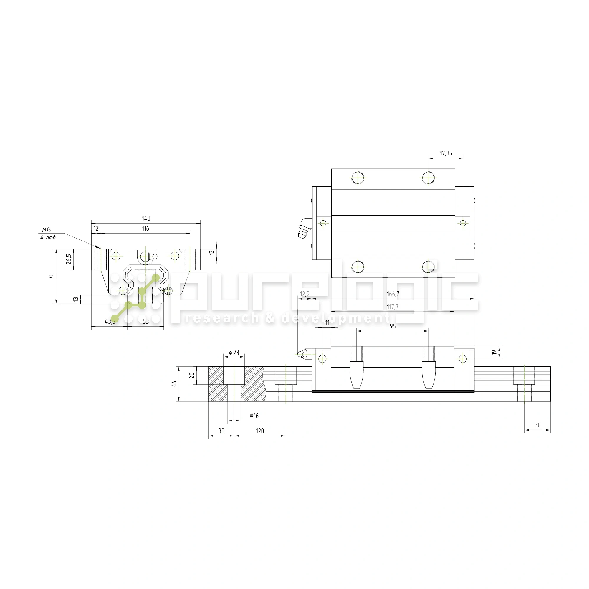 Модуль опорный HSAC GHW55CA 18 682 Модуль опорный HSAC GHW55CA фото