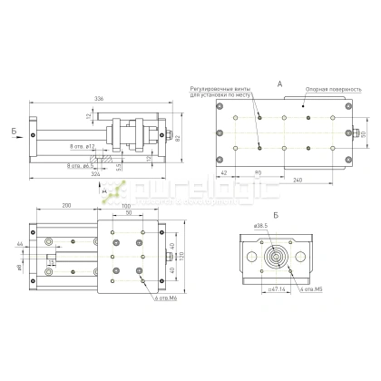 Модуль линейного перемещения PLLM-11-200 фото