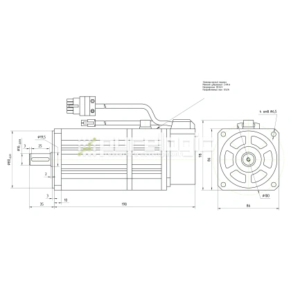 Серводвигатель 90STB-M02430 фото