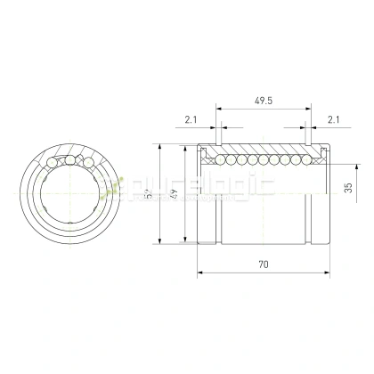 Втулка шариковая LM35 701 Втулка шариковая LM35 фото