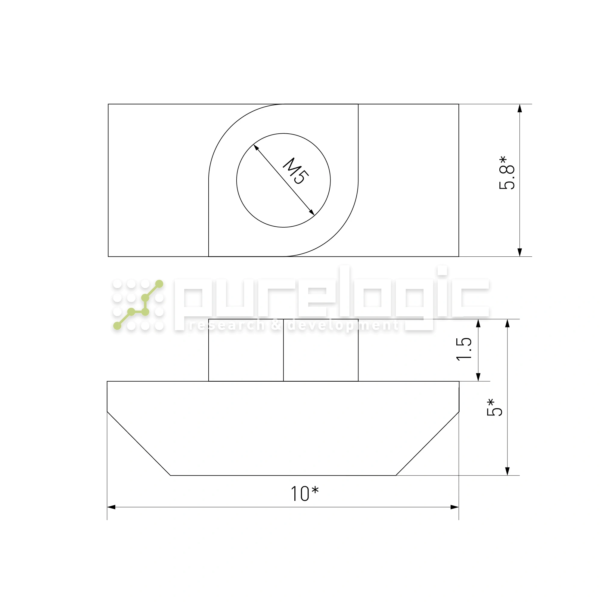 Гайка Т-образная 20TM5 26 Гайка Т-образная 20TM5 фото