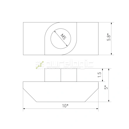 Гайка Т-образная 20TM5 фото
