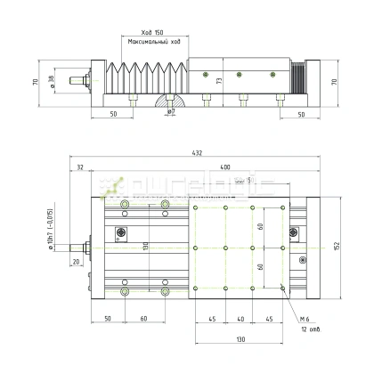 Модуль линейного перемещения PLLM-61L-10150 фото